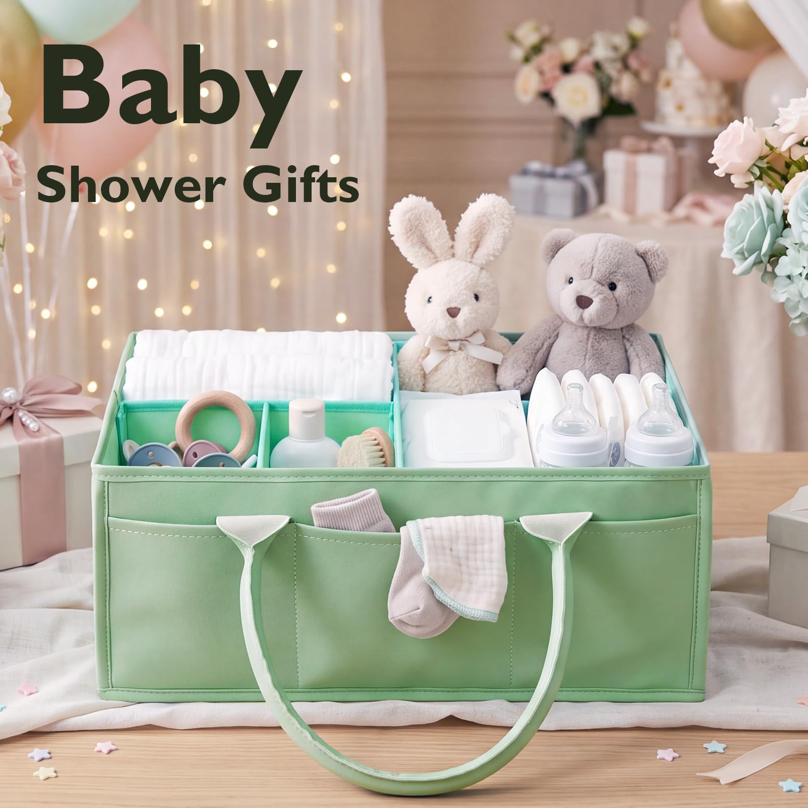 WERNNSAI Organizer per pannolini per bambini, regalo portatile per baby shower