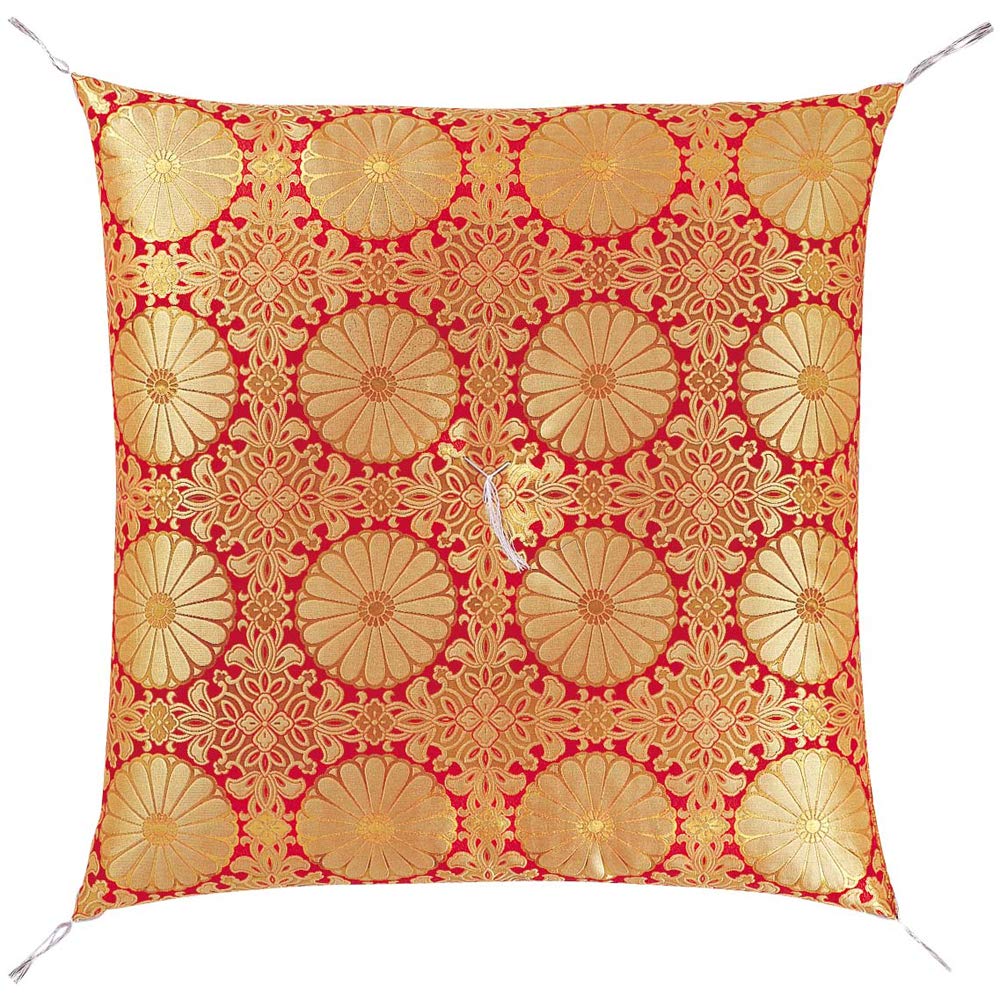 京仏壇はやし　仏壇用座布団 Amazon｜京仏壇はやし 仏壇用座布団 茶胴四釜 赤 (日本製) 【 収納袋