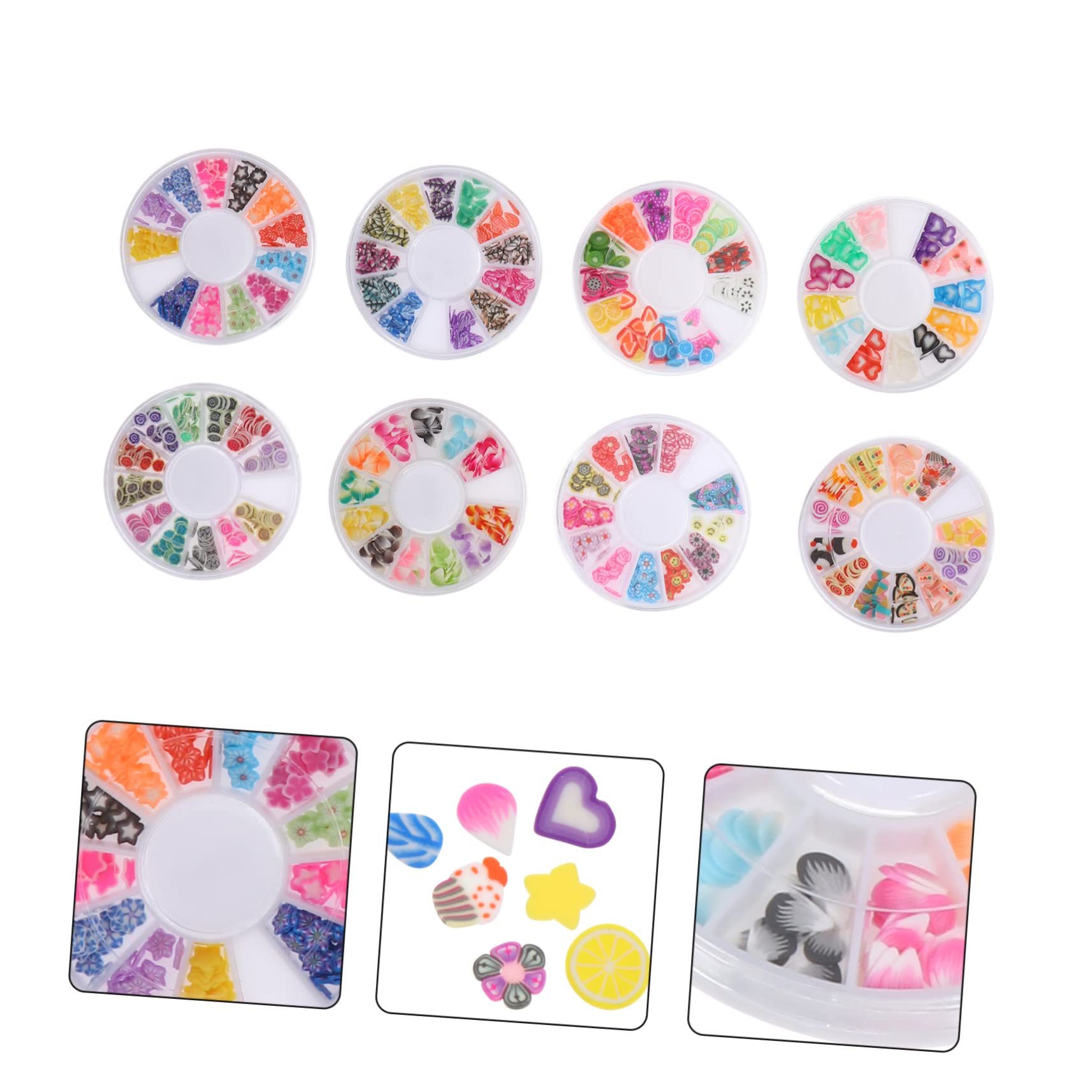 CALLARON Lot de 12 Tranches de Fruits en Argile Polymère pour Décoration Ongles DIY