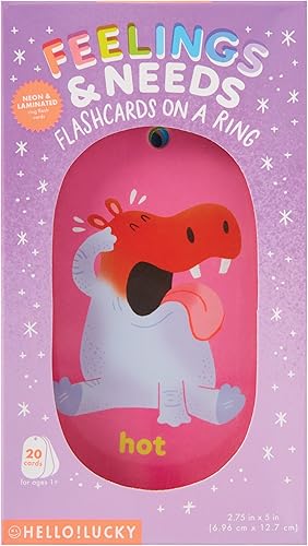 Miniatura 2 de C.R. Gibson BFC4-25077 Hello Lucky Feelings and Needs Emotions - Tarjetas flash para niños pequeños y niños, multicolor, 24 piezas de juego