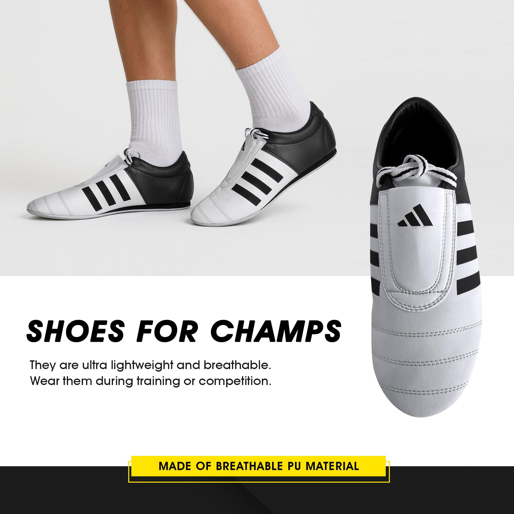 adidas Adi-Kick I Martial Arts Taekwondo Chaussures d'entraînement de karaté, Mixte, Blanc, 8 UK
