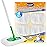 KEEPOW Reusable Microfiber Mop Pads Compatible with Swiffer Sweeper, Dry Sweeping Cloths, Washable Wet Mopping Cloth Refills for Hardwood Floor Cleaning, 4 Pack