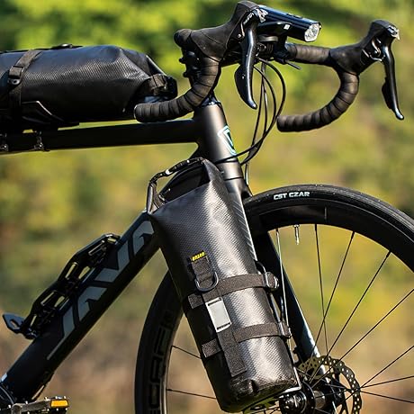 ZUKKA Expansive Waterproof 5L Capacity Bike Front Fork Bag with Rack