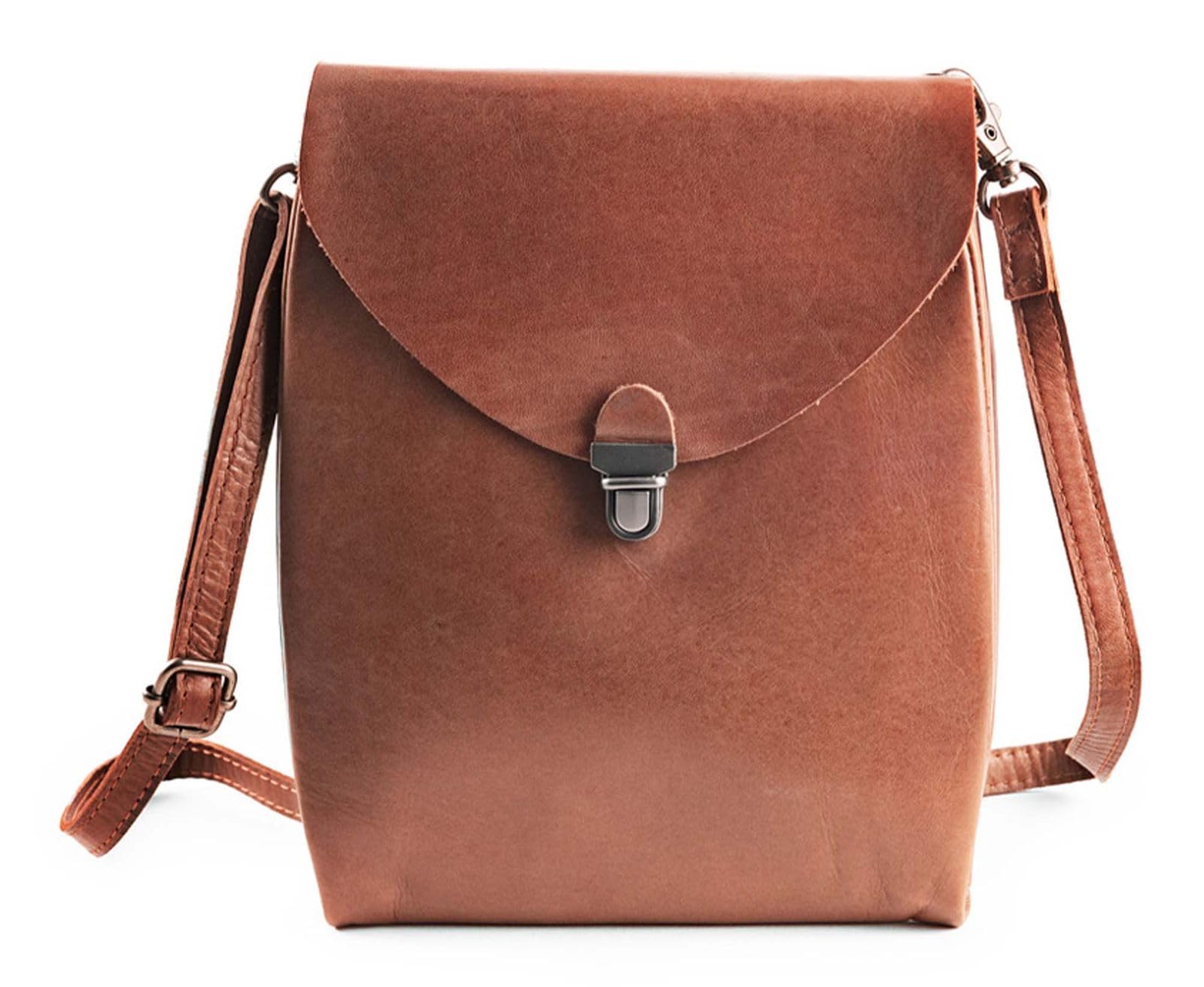 Clutch Up HAROLD'S Fold en cuir de qualité supérieure cognac - 2