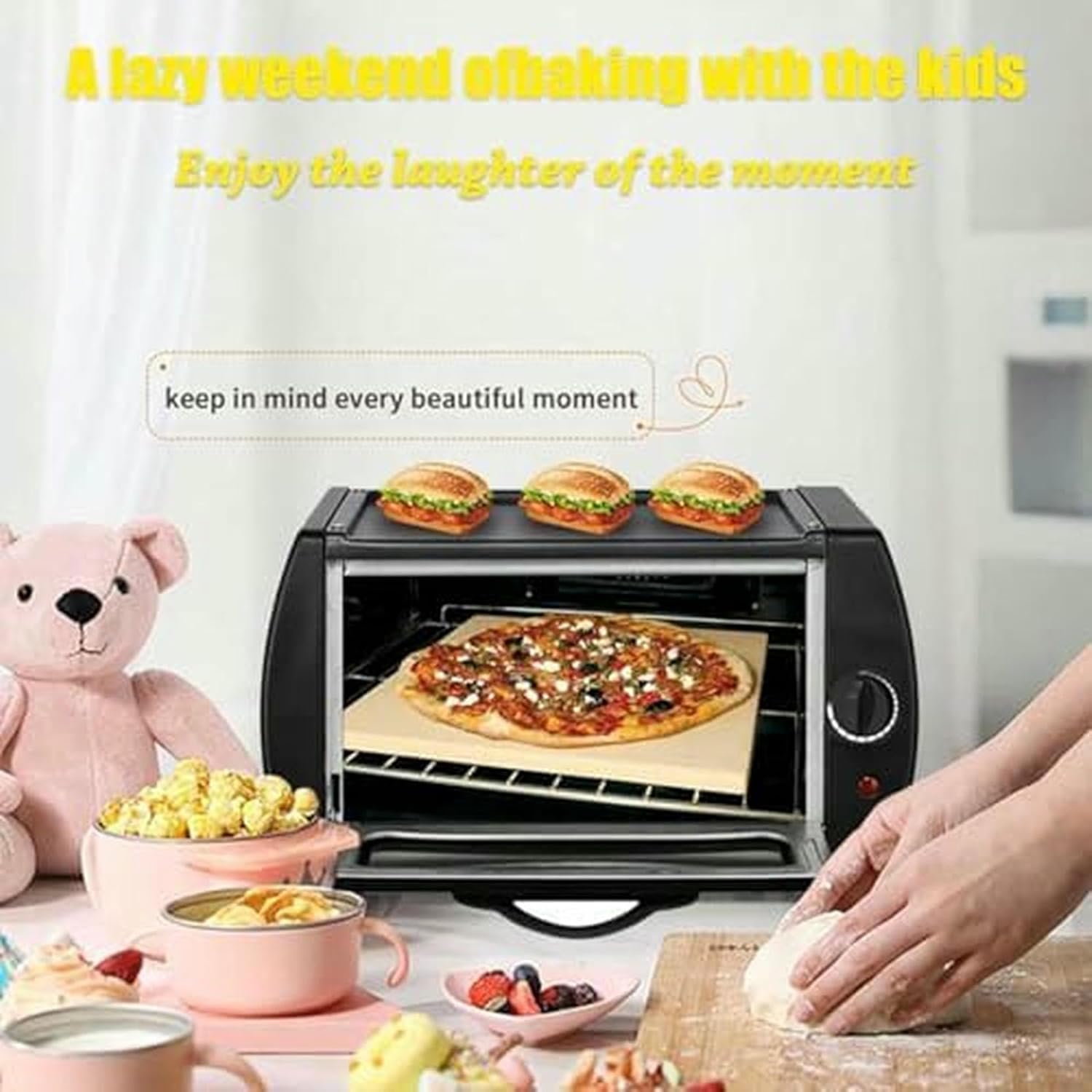 Oven Indoor Electric Mini Pizza Oven with Overheating Protection, 2100W, Precise Temperature Control for Takeaway Appliance