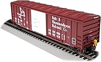 Vista 2 de Bachmann Trenes - 50' Exterior Caja de Coche con Dispositivo Intermitente de Extremo del Tren - Bath & HAMMONDSPORT #25105 - Escala HO