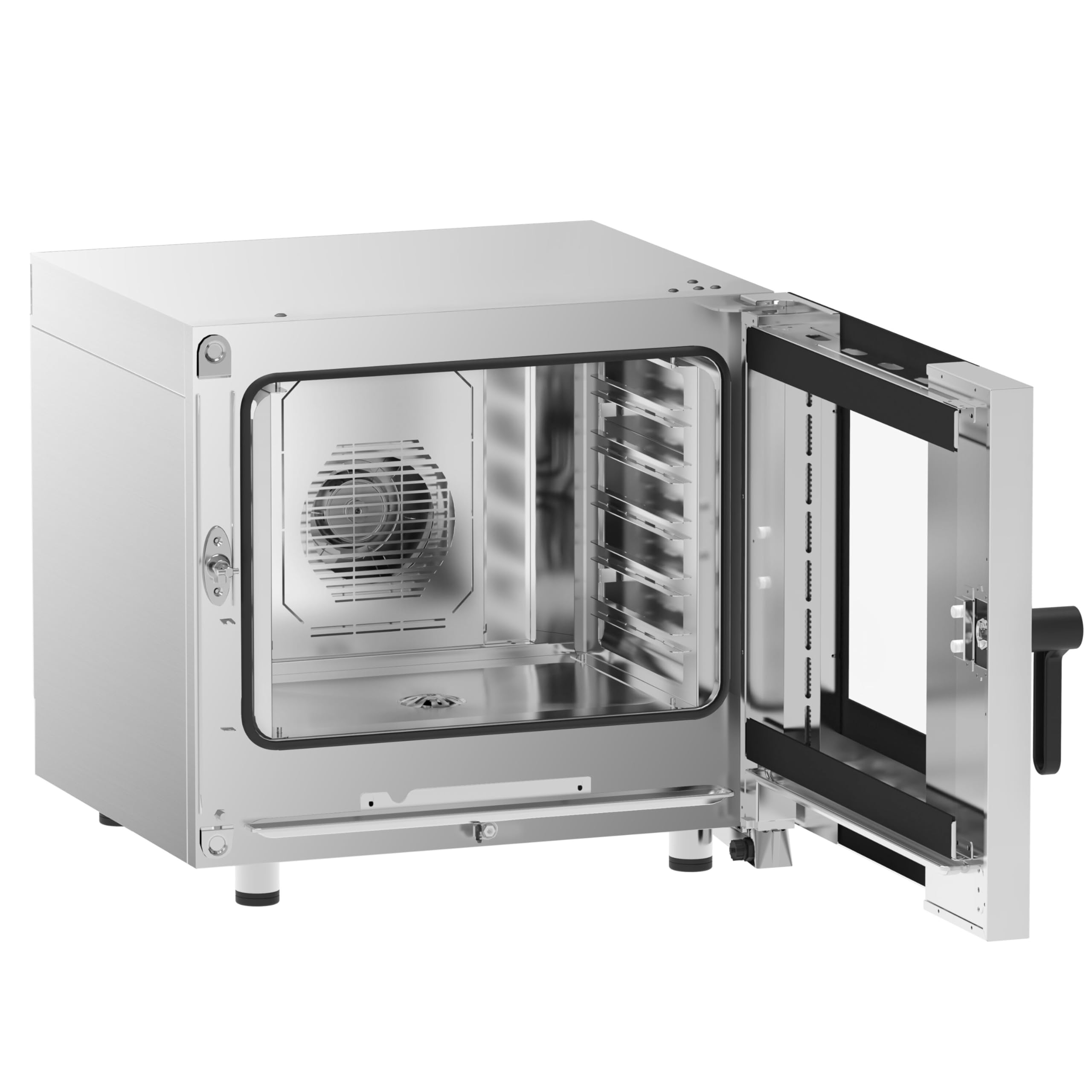 GGM Gastro Kombidämpfer Digital 5x GN 1/1 | robuste Edelstahlbauweise, vielseitige Zubereitungsfunktionen, intuitive digitale Programmsteuerung, effiziente Umluft