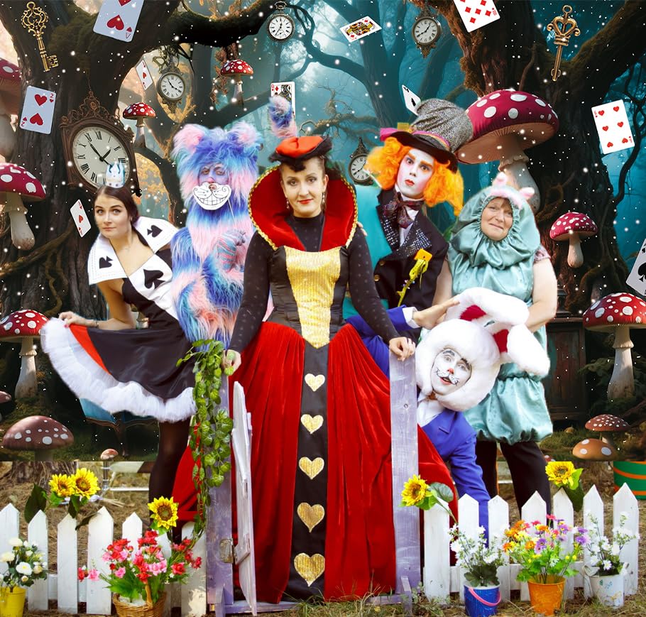 Fondo fotográfico Wonderland 7x5FT para Halloween miniatura 3