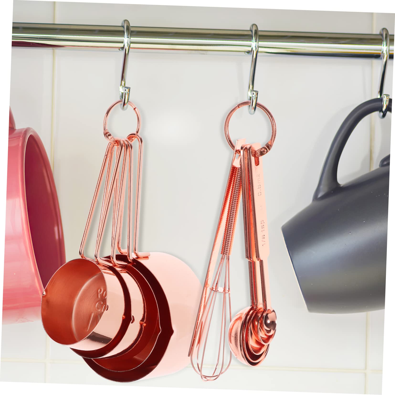 Cuillères Et Tasses à Mesurer Inoxydable Avec De Mélange Pour Pâtisserie à Domicile Tasses Et Cuillères De Mesure Avec Échelles Standardisées