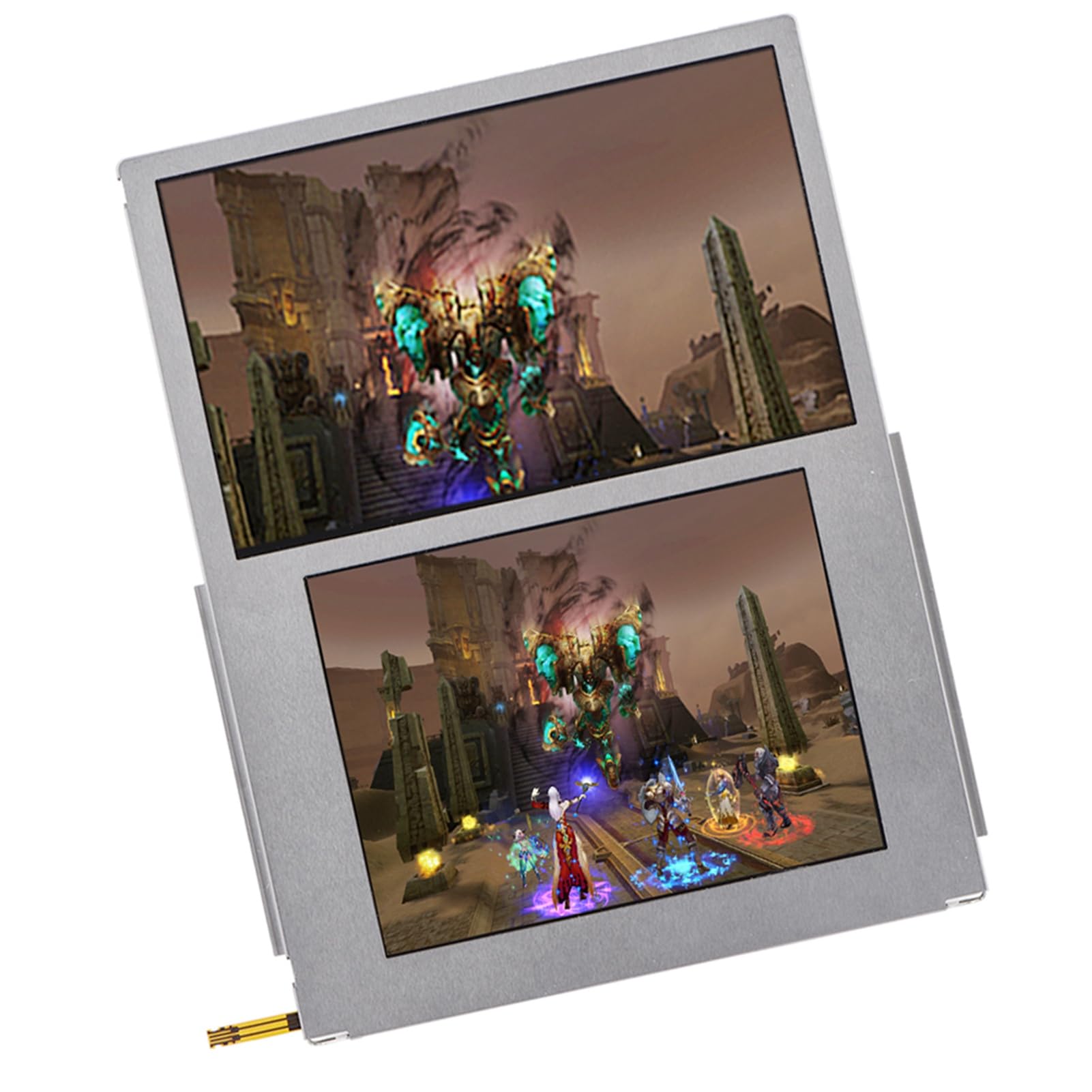 PUSOKEI Schermo LCD Compatibile con 2DS, Display HD Superiore e Inferiore di Ricambio Schermo sostitutivo 2DS, Resistente all'Usura e alla Pressione, Accessori di Gioco