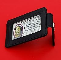 Vista 7 de 1954 Austria 2 Groschen Coin Full-Grain Black Leather Magnetic Money Clip Wallet & Card Holder RFID Blocking - Imperial Eagle