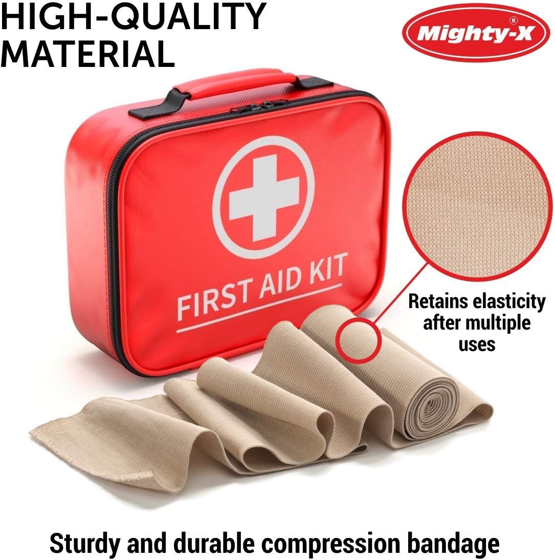 Premium Elastic Bandage Wrap - 10 Pack Bundle - Durable Compression Bandage (4X - 3 inch, 4X - 4 inch, 2X - 6 inch Rolls) Stretches up to 15ft in Length : Health & Household