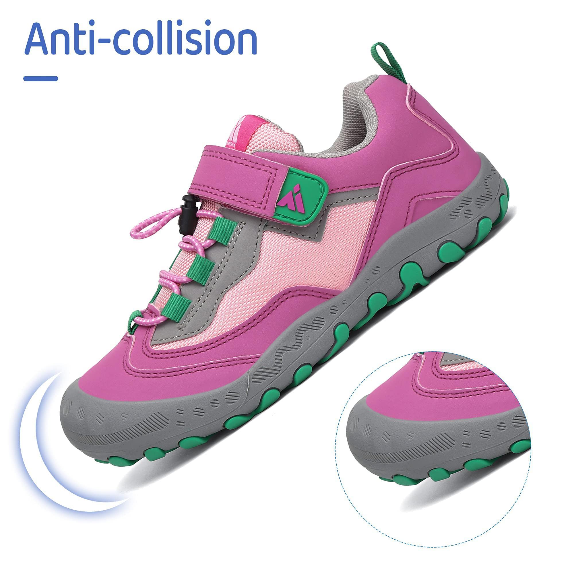 Mishansha Enfants Chaussures de Randonnée Fille Chaussures de Running Multisports Garçon Respirantes Rose