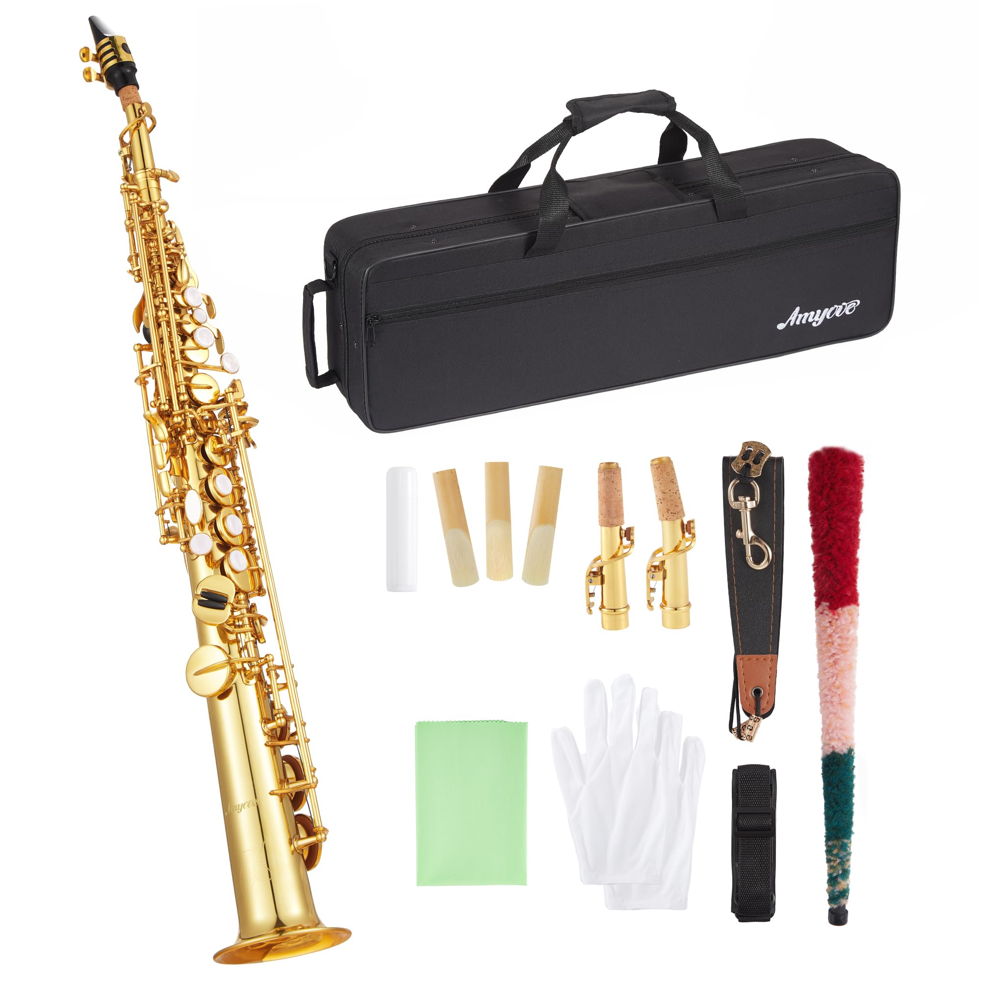 Amazon.com: Garvee Soprano Saxophone Copper Electroplated Gold