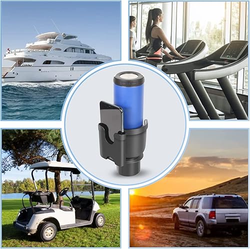 Miniatura 7 de Expansor de portavasos para automóvil, soporte para botella de agua Hydroflask para automóvil, 2 en 1, multifuncional con soporte para teléfono