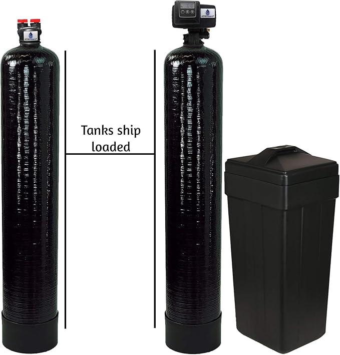Filtro de agua blando con sistema de filtración de carbono y resina de 48,000 granos miniatura 2