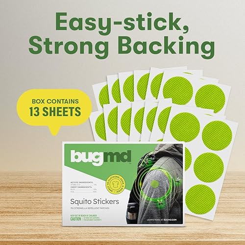 Miniatura 8 de BugMD Squito Stickers Mosquito Repellent Patch Stickers for Adult (78 Pack), Safe and Effective Insect Repellent Patches for Adults Toddlers, Kids