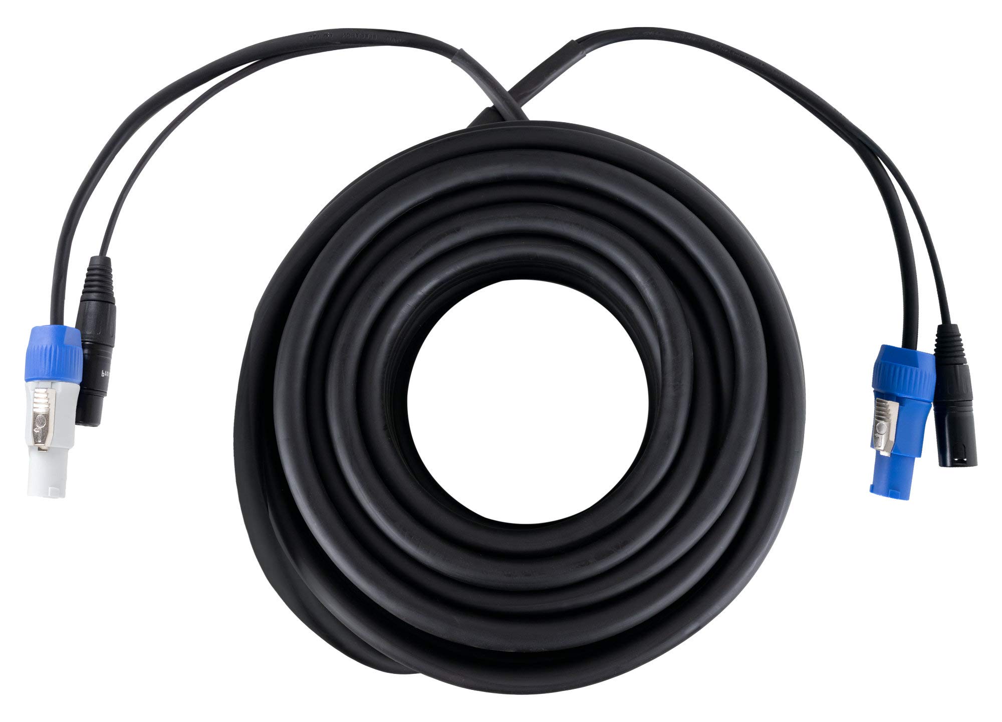 Pronomic Stage PPX-10 Hybridkabel Powerplug/XLR - Kombi-Kabel für Stromversorgung und Audiosignal zu aktiven Lautsprechern - Länge: 10 m