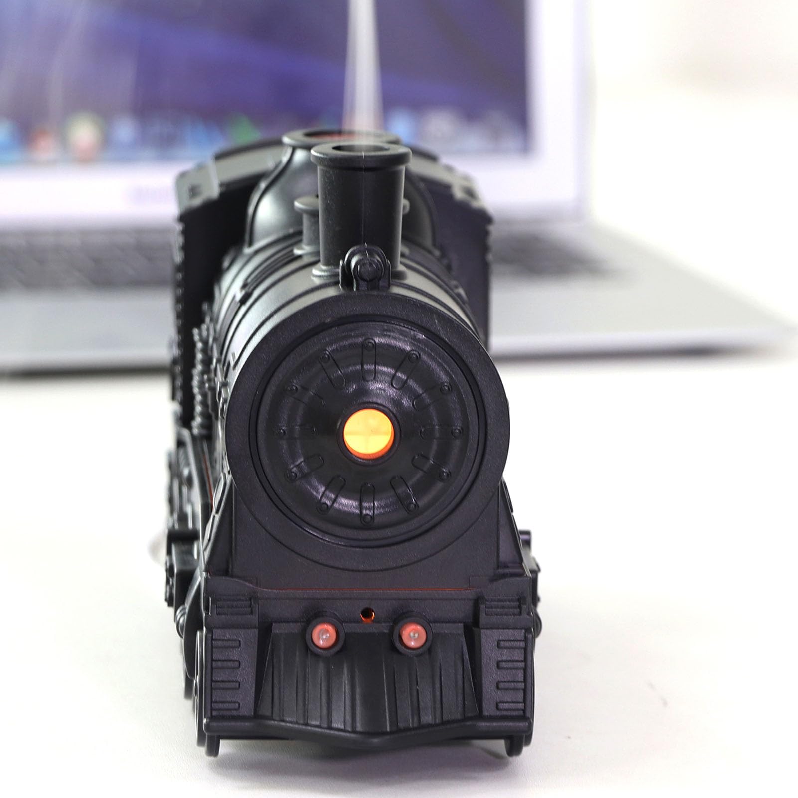 Hidyliu Umidificatore a Forma di Treno, Umidificatore a Nebbia Fredda con Diffusore di Oli Essenziali e Luce Notturna, per Camera da Letto, Ufficio Domestico