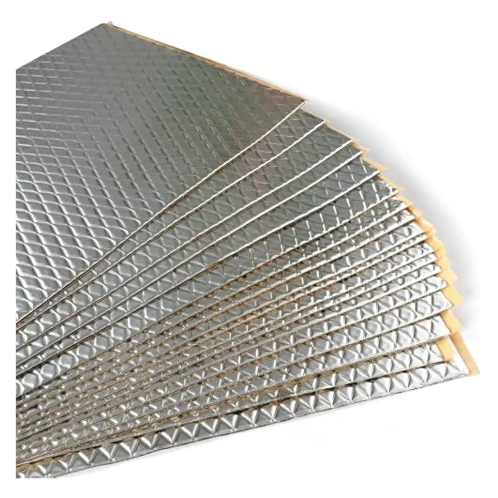 Isctxh 20 Car Heat Shield Mat 5Mm Aluminum Foil Car Sound Heat Insulation Cotton Mats Engine Bonnet Firewall Noise Proofing Deadener Anti-Noise Pads(20)