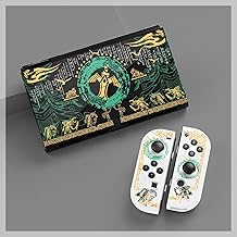 Shockproof Tears of The Kingdom: Weapon Protector Dockable Cover Case Compatible with Nintendo Switch OLED, Durable Scratch Resistant Shell for Joycon, Silicone Protective Skin Set