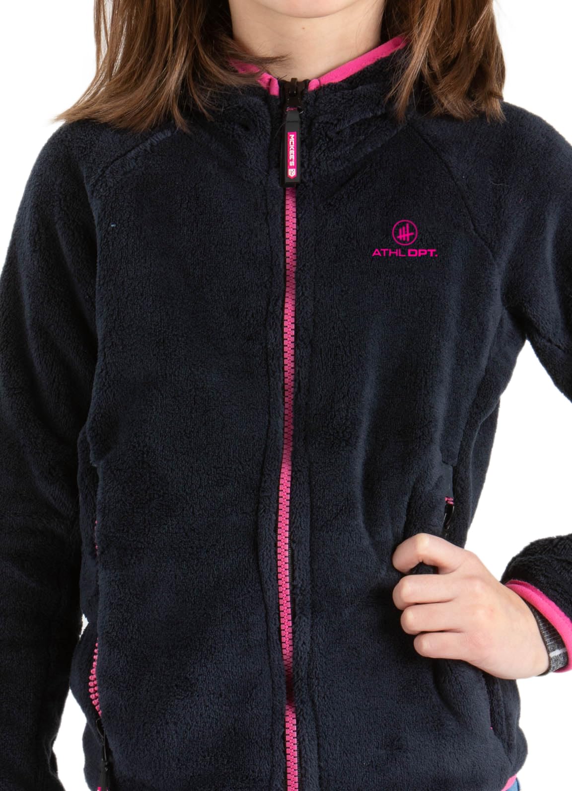 Mädchen kuschlig-warme Fleecejacke/Unterziehjacke für Sport und Freizeit