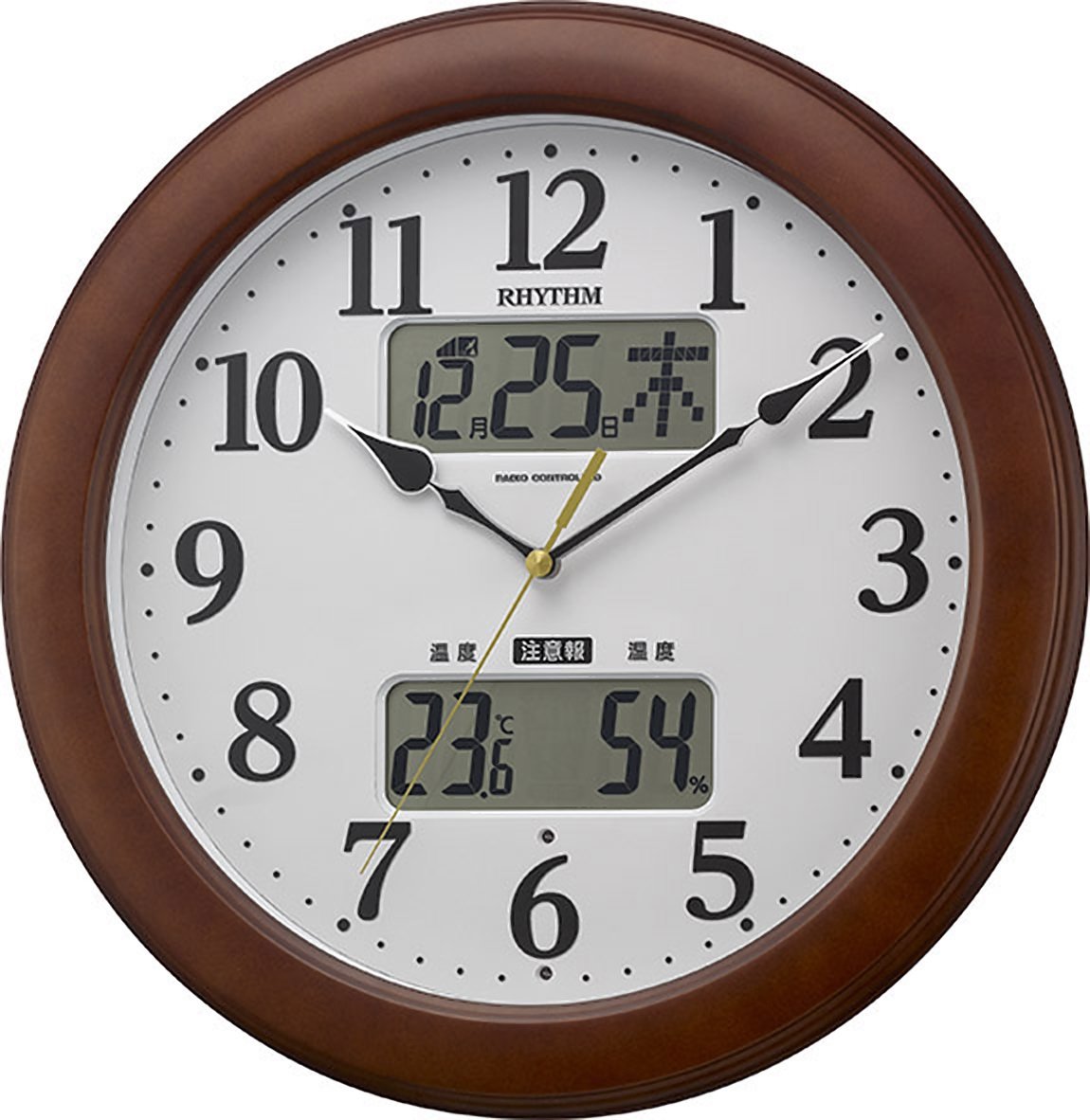 Amazon.co.jp: リズム(RHYTHM) 掛け時計 電波 アナログ インフォーム