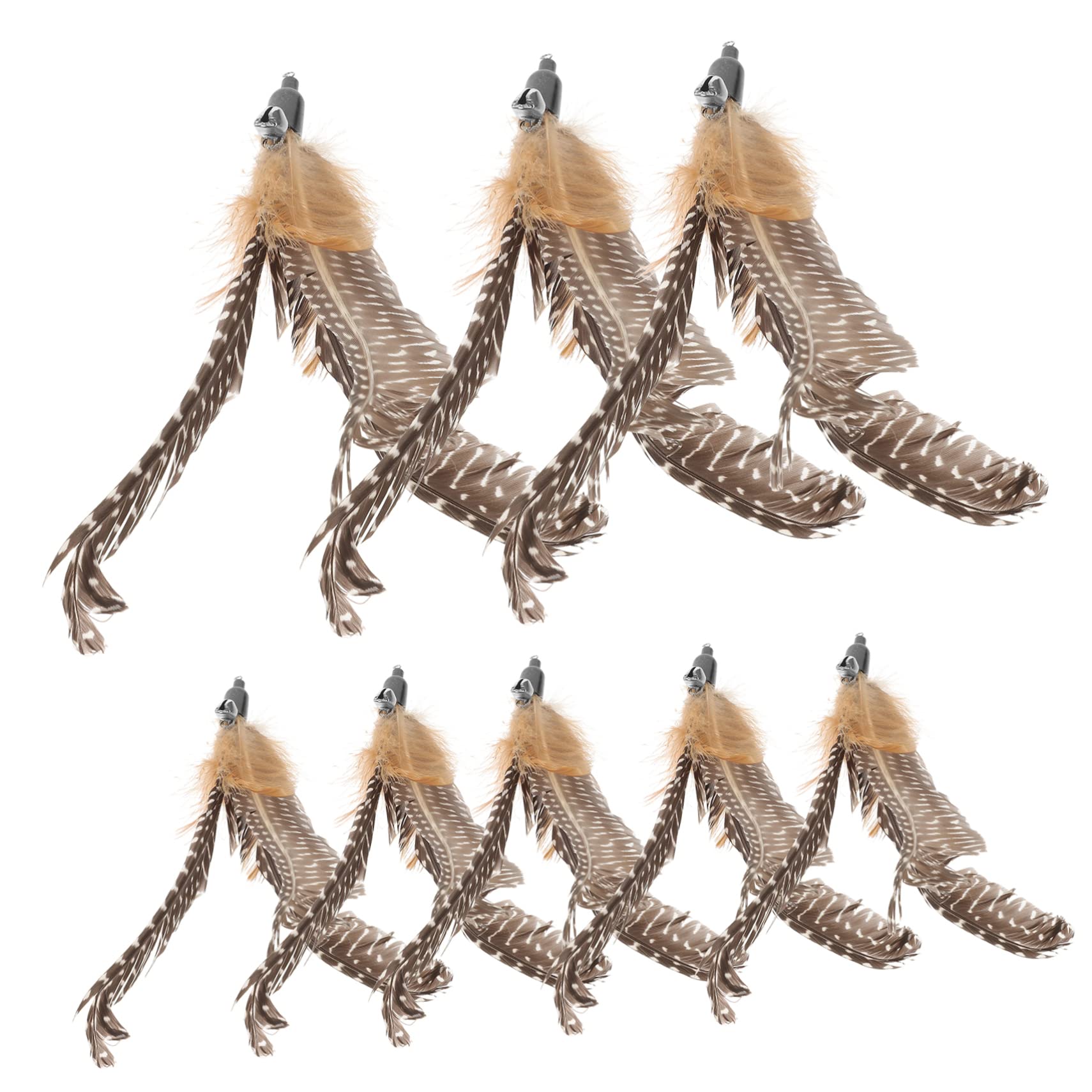 Mipcase 40pièces Recharges De Jouets à Plumes pour Chats Kit De Teasers Interactifs pour Kittens Améliorez Interactivité Et Stimulez Le Jeu