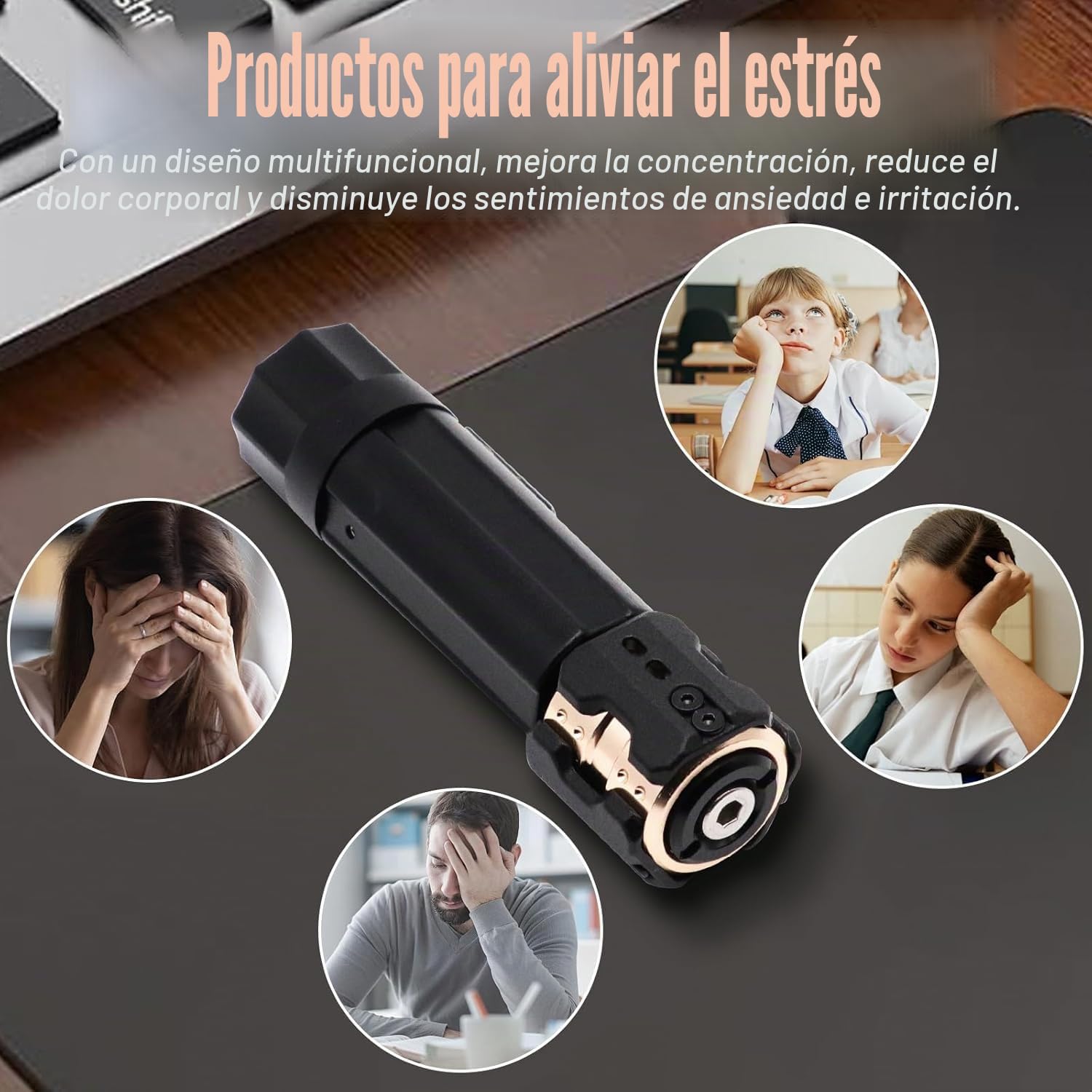 Fidget Slider de Metal, Juguetes para Adultos con Autismo y TDAH