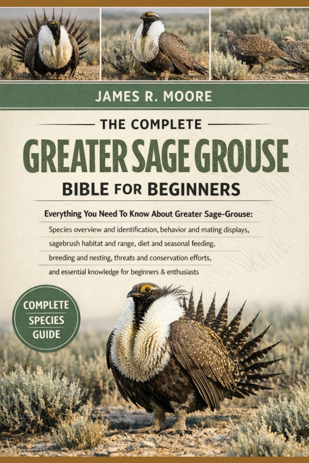 THE COMPLETE GREATER SAGE GROUSE BIBLE FOR BEGINNERS: Everything You Need To Know About Greater Sage-Grouse: Species overview and identification, ... knowledge for beginners & enthusiasts
