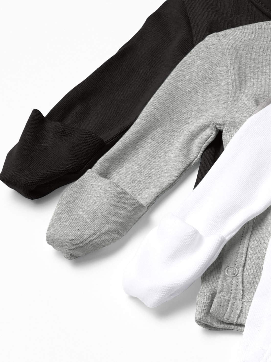 HonestBaby 3-pack Long Sleeve Side-snap Kimono Tops 100% Organic Cotton for Newborn Baby for Infant Boys, Girls, Unisex - Image 3