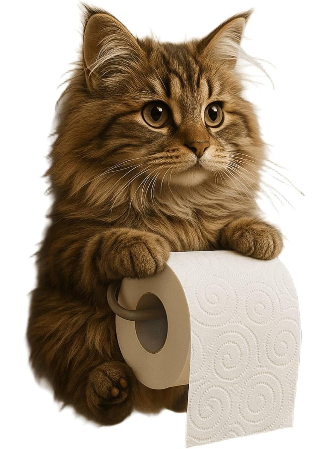 Amazon.co.jp: 猫トイレットペーパーホルダー、猫よけトイレット