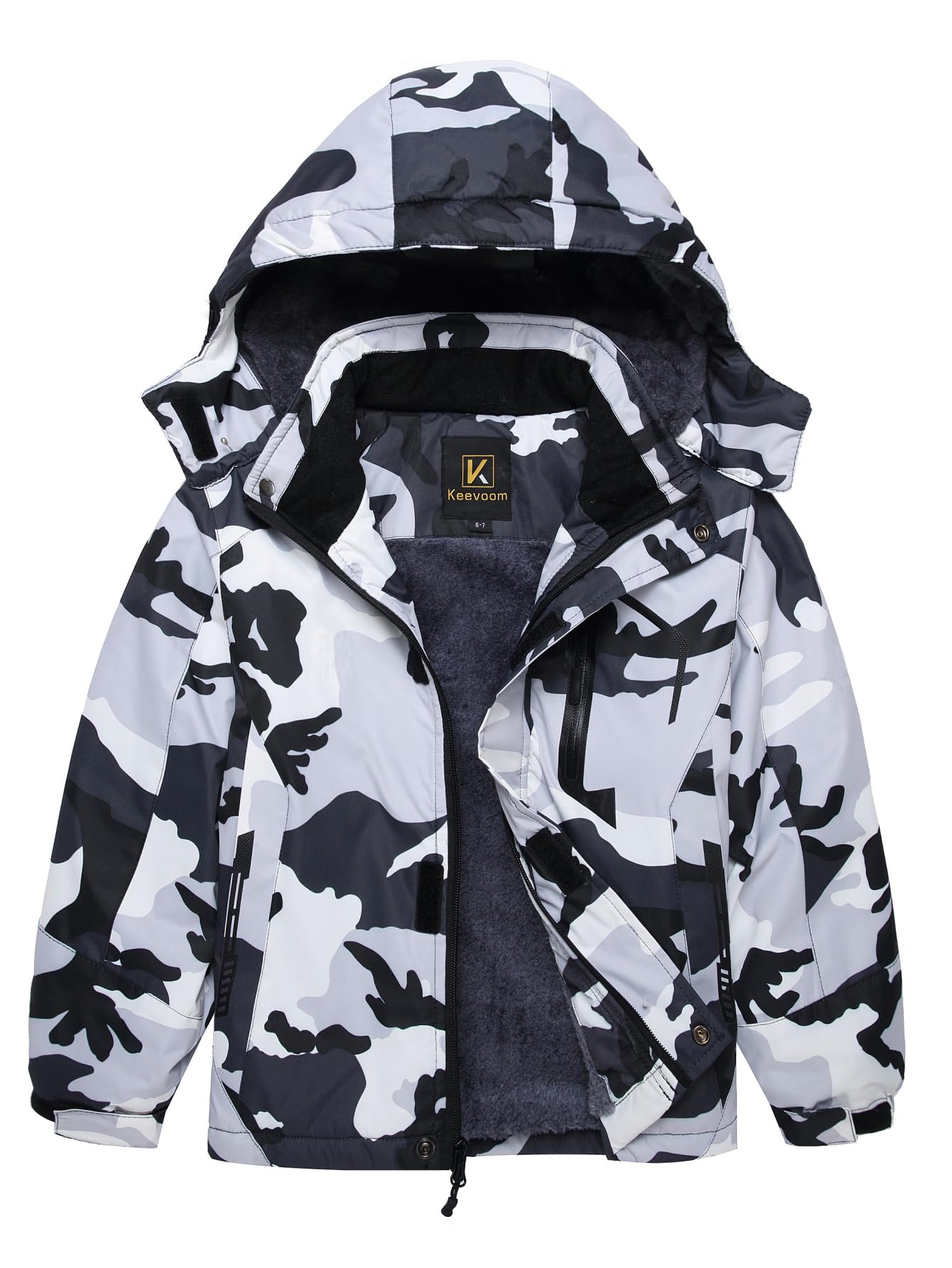 Keevoom Boy's Waterproof Ski Jacket