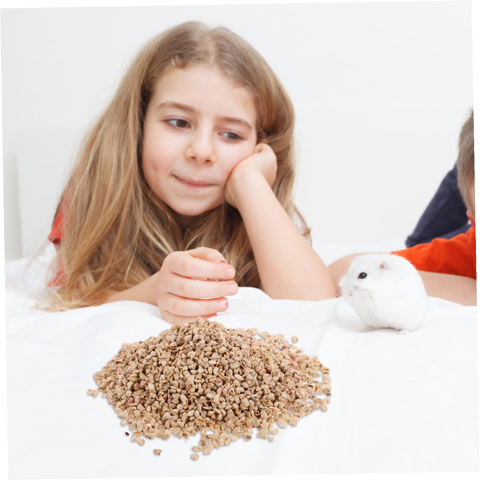 Sosoport 1000g Lettiera di Pannocchie di Mais Naturale Lettiera per Criceti e Roditori Materiale di Nidificazione Senza Sostanze Chimiche per Habitat Interni di Animali Domestici