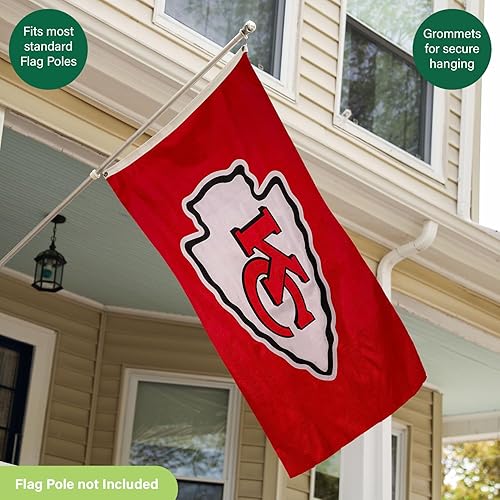 Miniatura 6 de NFL Buffalo Bills - Bandera duradera de 3 x 5 para exteriores con ojales, bandera y pancarta resistentes para jardín al aire libre y patio, bandera