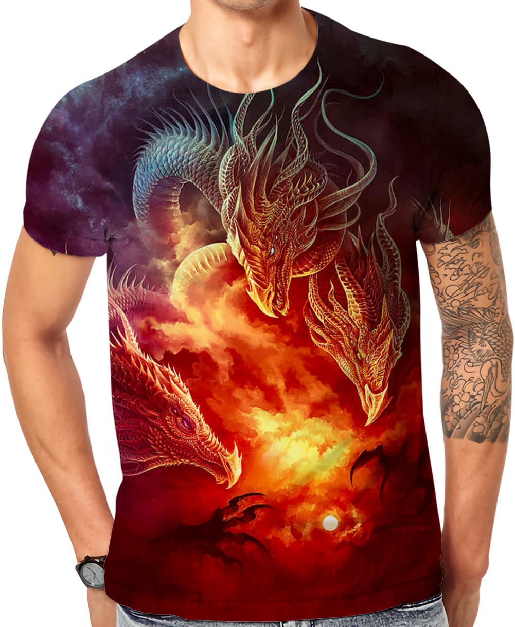 CndeyikeMen's Graphic T Shirts - Soft Fitted Cool Design Graphic Tees