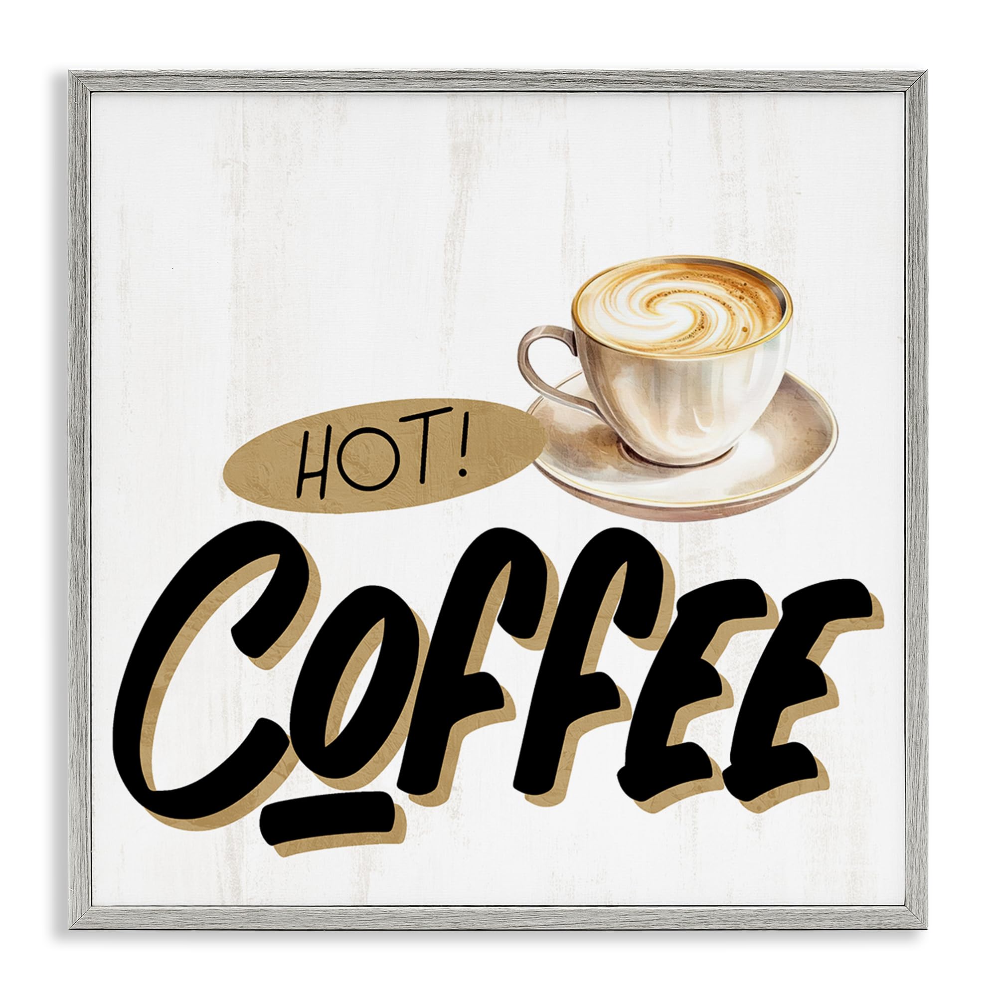 'Retro Fresh Hot Coffee'| Framed Giclee Art