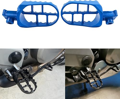 Vista 23 de FLYPIG Estriberas de aluminio Estriberas Reposapiés Reposapiés para Dirt Bike 50 70 90 110 PW50 TW200 XR50R CRF70 CRF80 CRF100F TT225S Negro