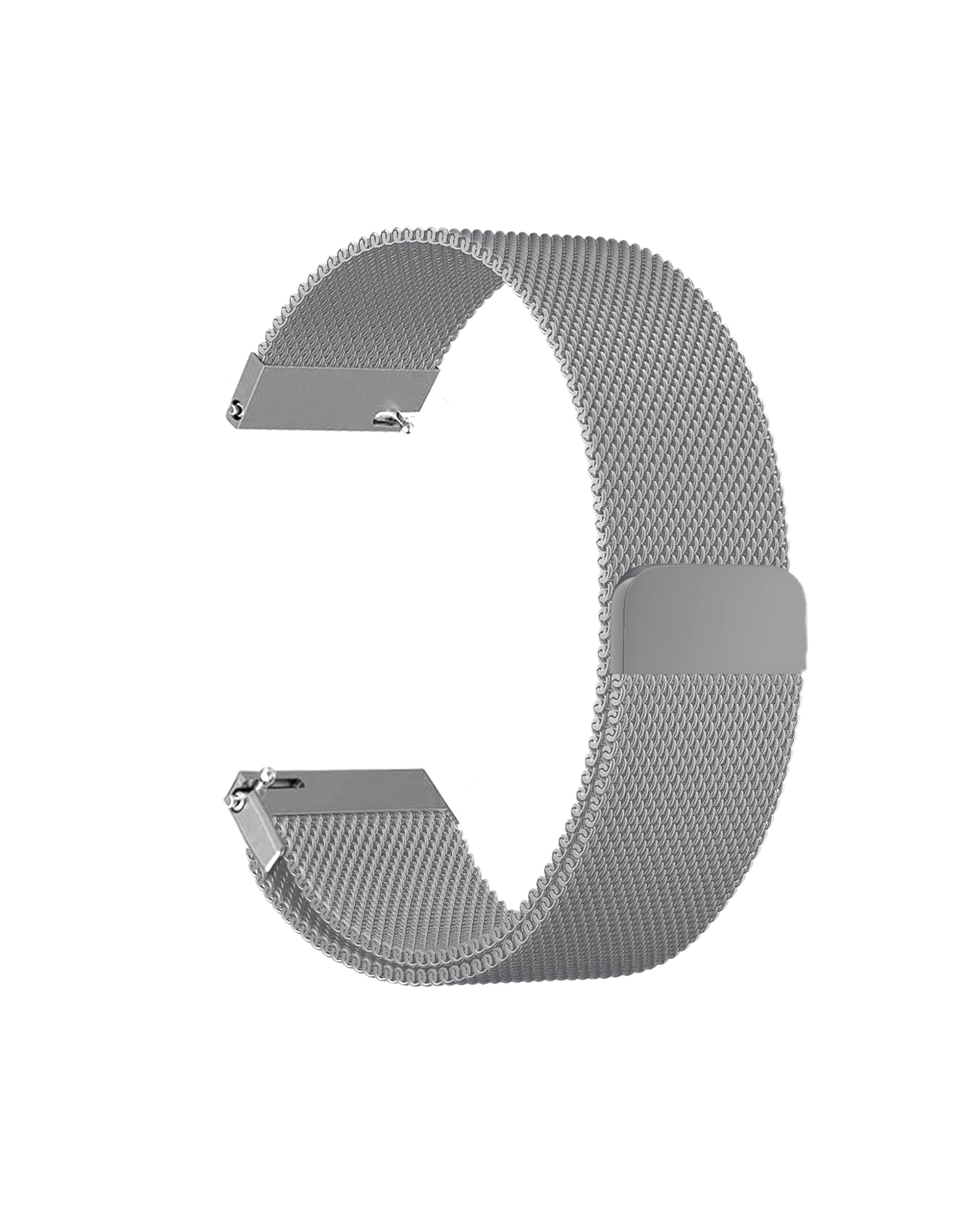 DailyObjects Silver Milanese Loop Watchband compatible with Samsung/OnePlus/Fitbit Smartwatches (20mm) (Watch not Included) (B0D6GR7G53) Amazon Price History, Amazon Price Tracker
