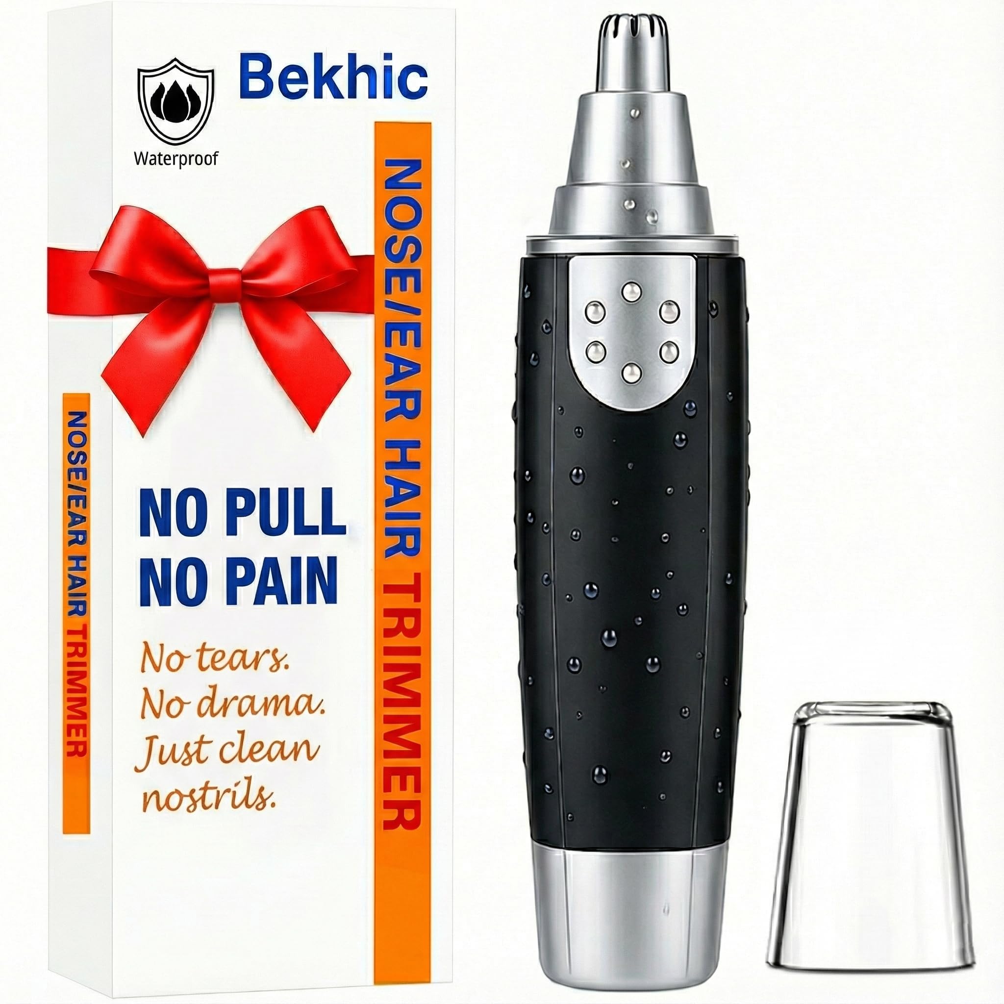 Bekhic Ear and Nose Hair Trimmer Clipper - 2025 Professional Painless Eyebrow Facial Hair Trimmer for Men Women