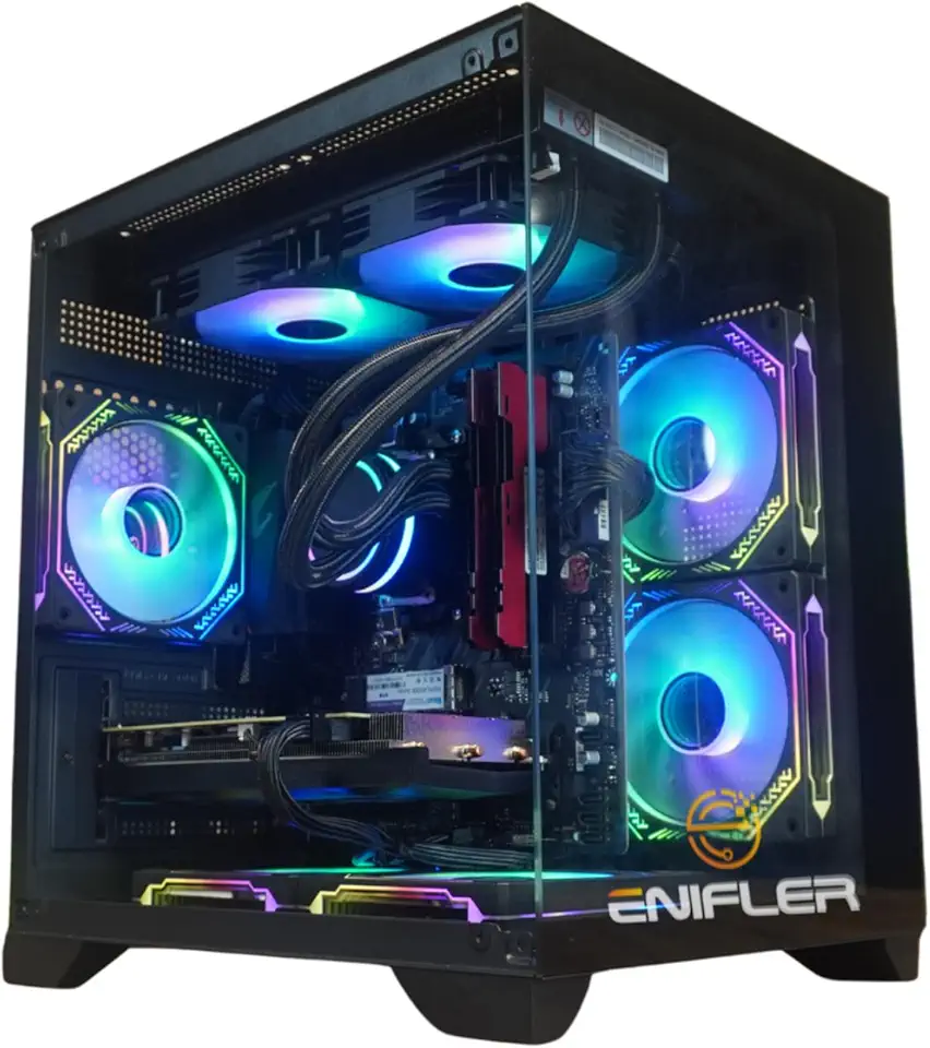 PC Gamer Ryzen 5 5500, RX 6600, 16GB DDR4, SSD 480GB, 600W 80 Plus, PCRX002-E