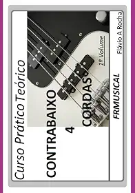 Curso Prático Teórico Contrabaixo 4 Cordas 1° Volume
