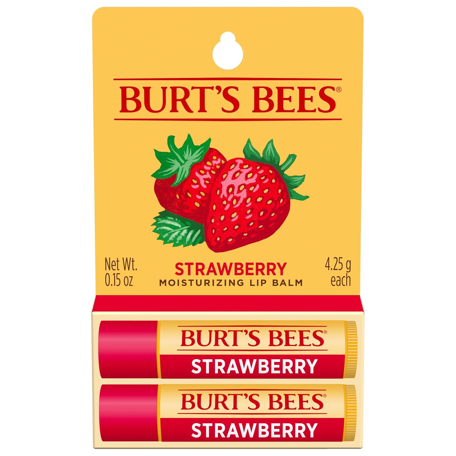 Burt's Bees Lip Balm - Strawberry Natural Moisturizer
