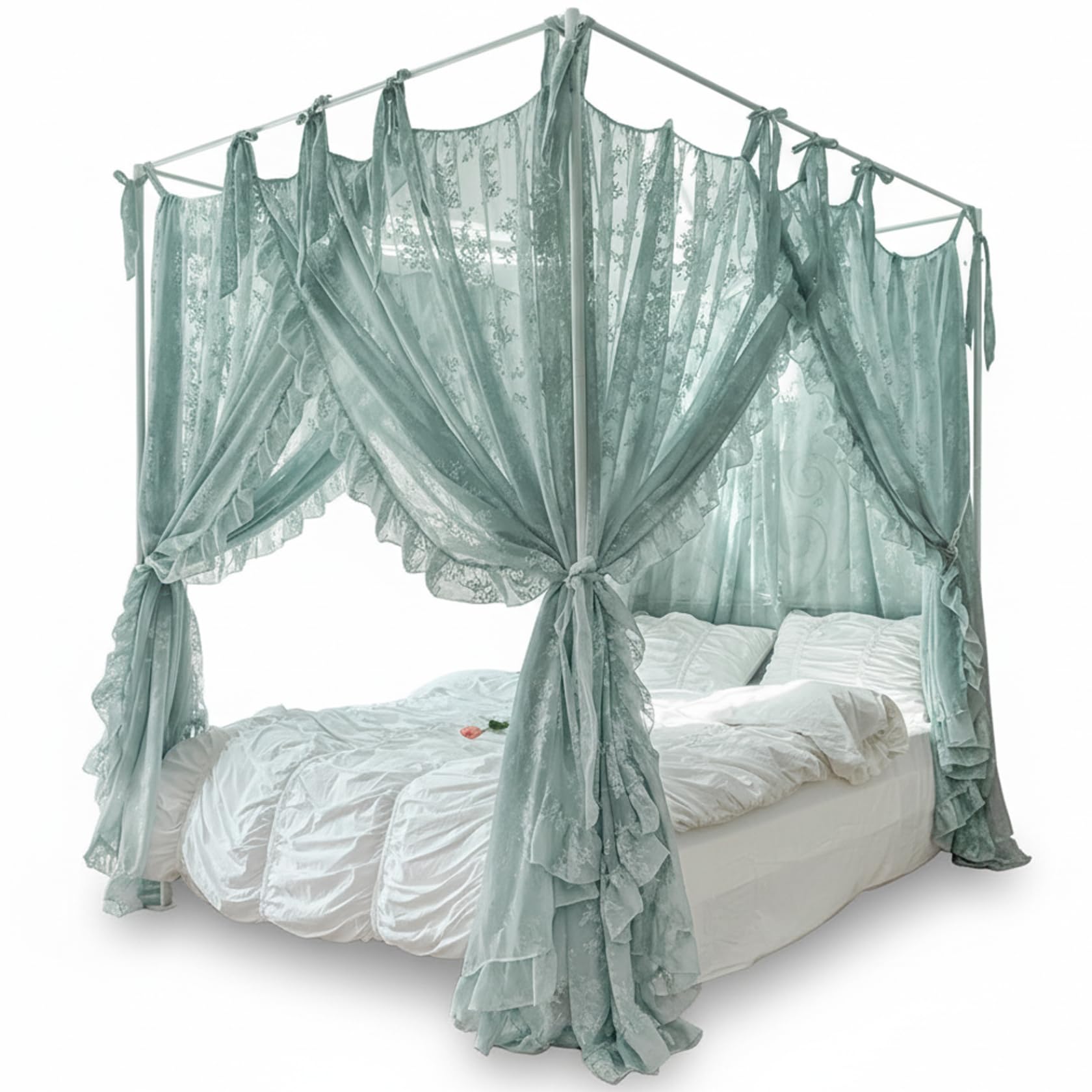 Rideau de lit à baldaquin wathet pour créer un cocon romantique dans sa chambre
