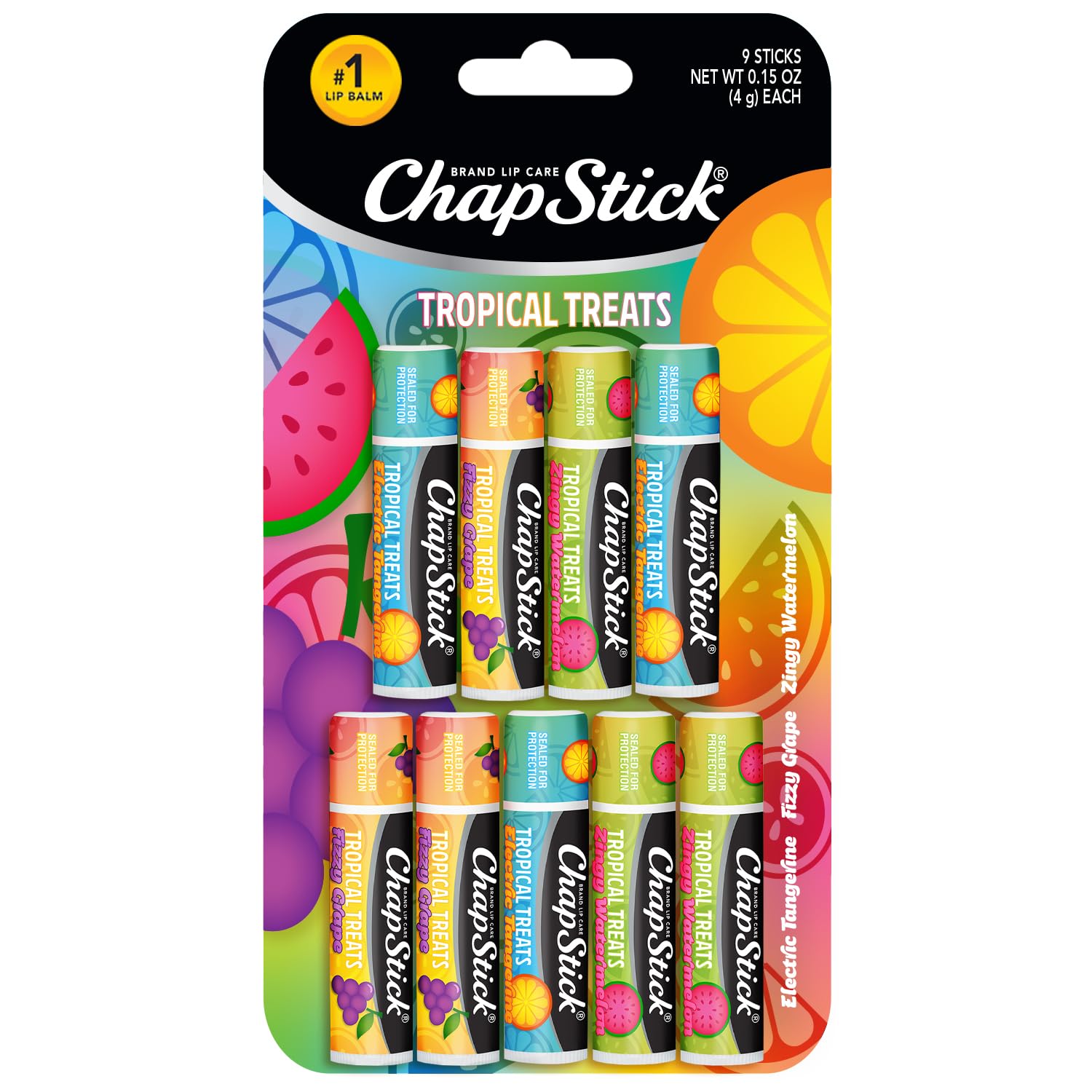 Amazon.com : ChapStick Lip Care, Tropical Treats Collection (9