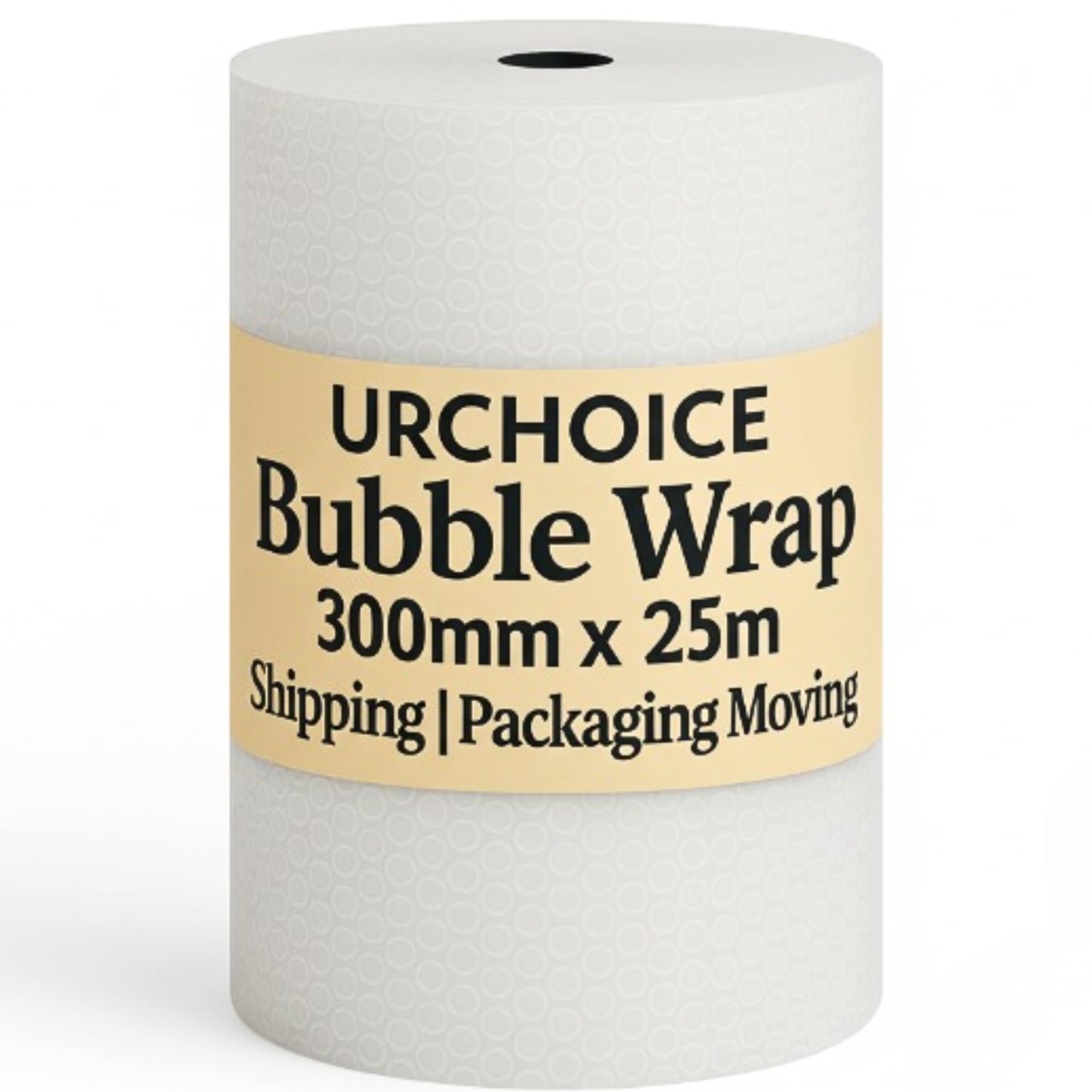 UR CHOICE Bubble Wrap - 300MM X 25M Roll of Premium Quality Polythene Small Bubble Wrap | Thicker & Durable | Ideal for Packaging, Delivering, and Moving Home/Office | Strong Protective
