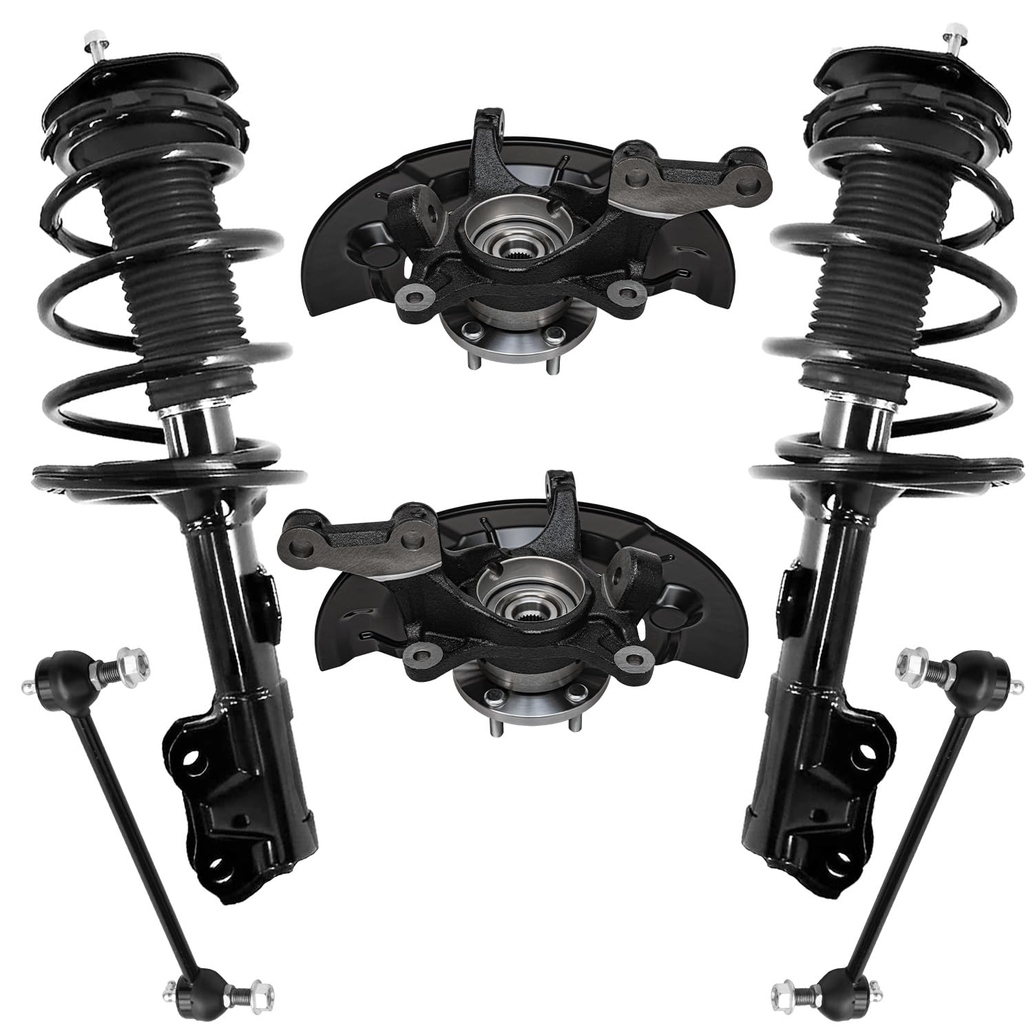 Detroit Axle - 6PC Front Suspension Kit for 2012-2017 Toyota Camry 2.5L