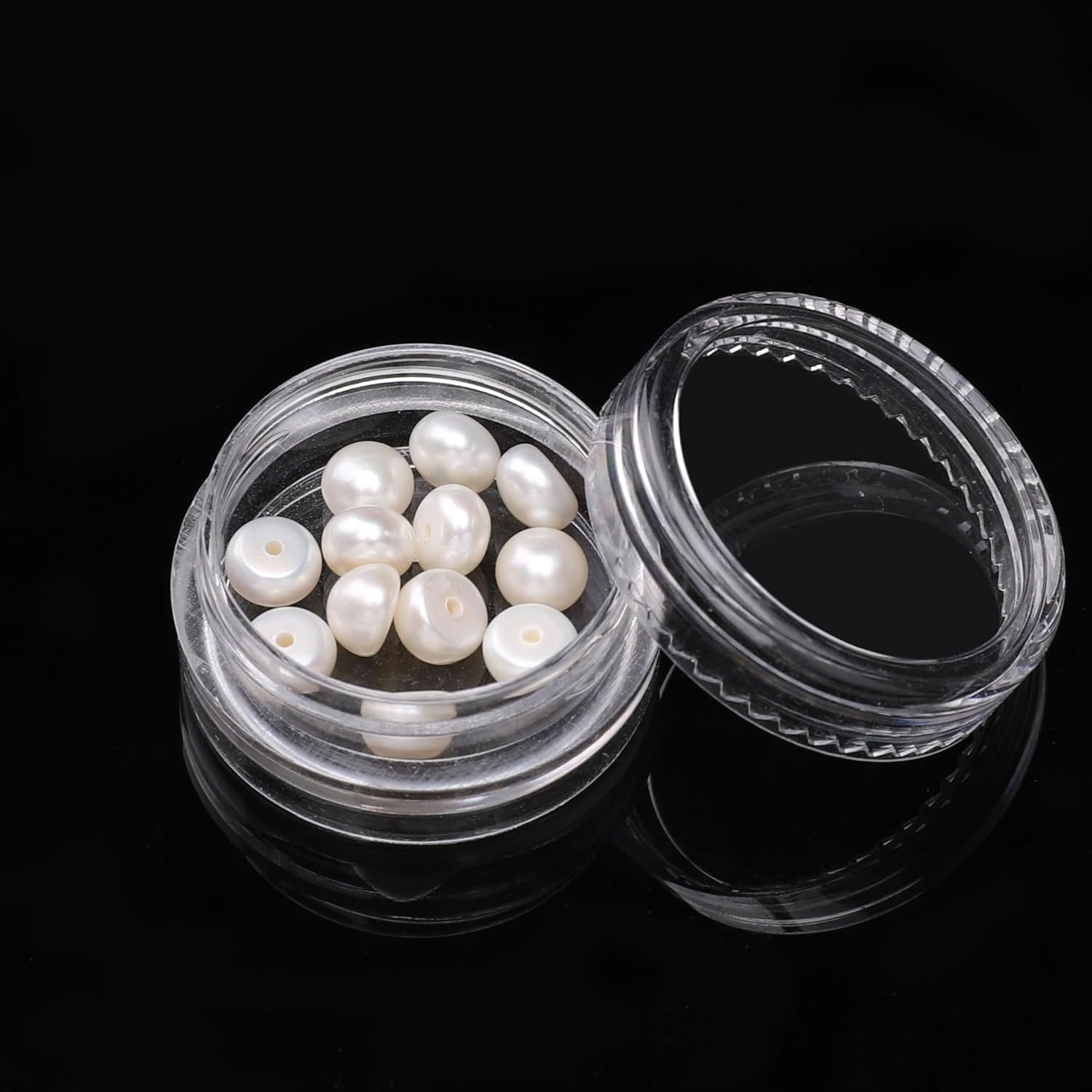 Natural Half Drilled Pearl Beads White 5.5-6mm 12pcs AAAA Freshwater Cultured Loose Gemstone Beads for DIY Stud Earring Jewelry Making - Image 7