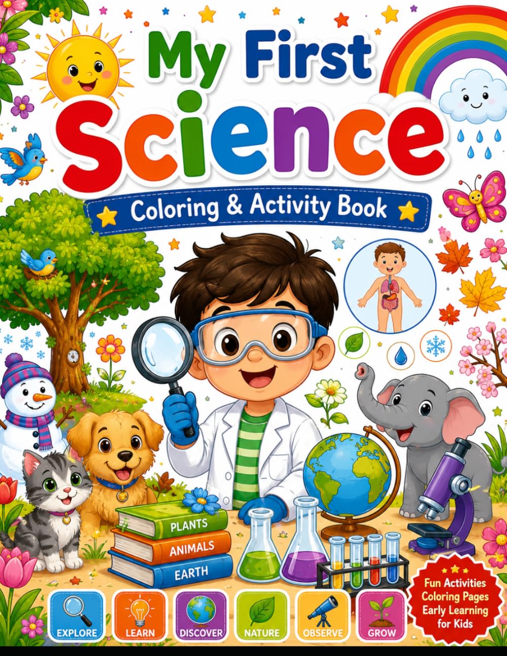 My First Science Coloring & Activity Book for Kids Ages 3–6