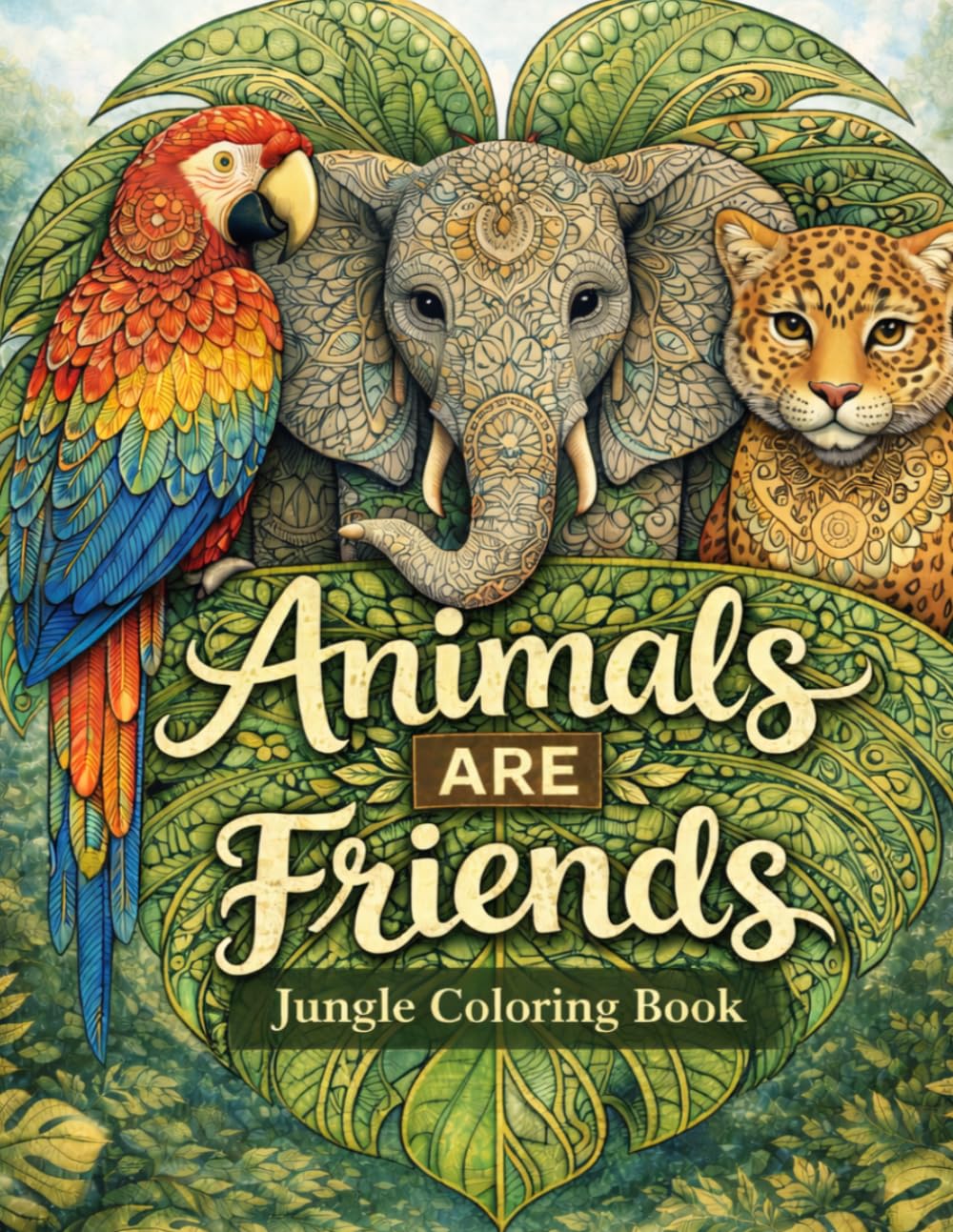 Animals are Friends: Coloring Book
